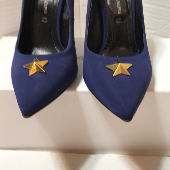 La filles des fleurs fabric upper with glitter heels. Made in Italy - Picture 4 of 6